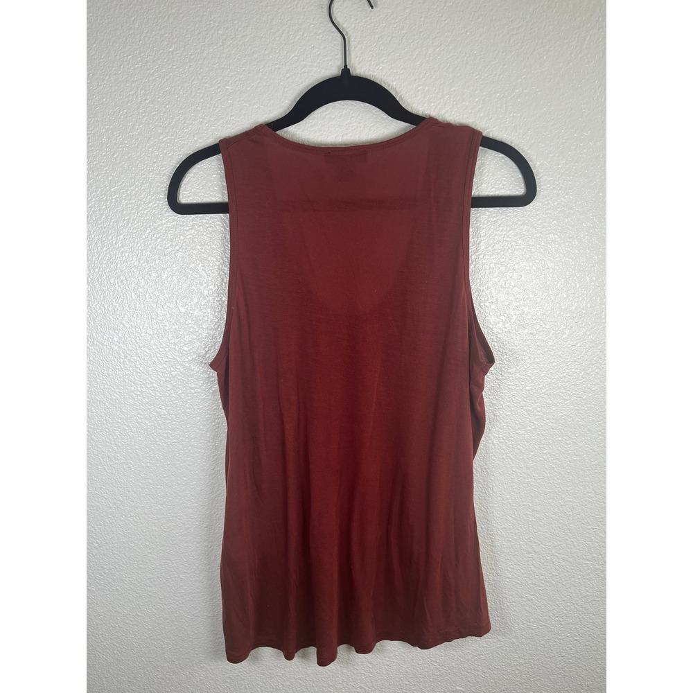 J.Crew Drapey Tank Top Scoop Neck Sleeveless Lyocell Red Medium - Picture 8 of 8